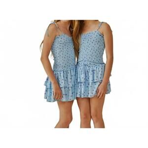 NEW THEME lola disty dress in blue